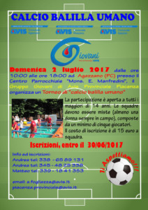Calcio balilla umano 2017 @ Centro Parrocchiale "Mons. E. Manfredini" | Emilia-Romagna | Italia